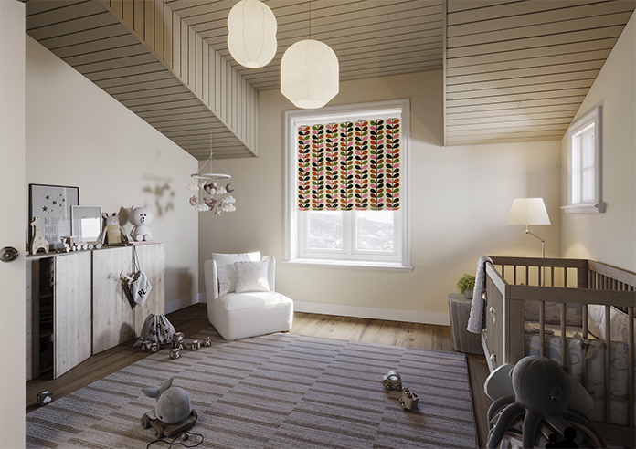 Orla Kiely Multi Stem, Pink & Red - Roller Blind - Image 7